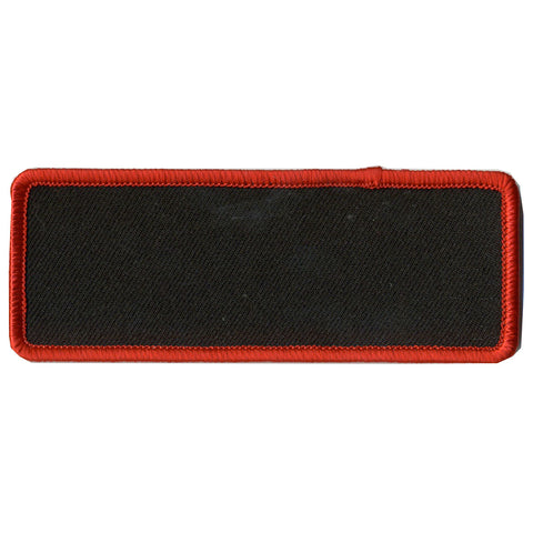 Hot Leathers PPP1001 Blank with Red Trim 4" x 1.5" Patch