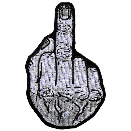 Hot Leathers Patch Middle Finger 4"