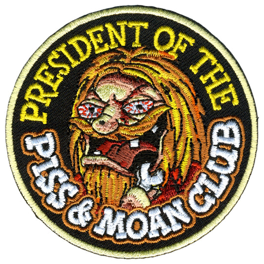 Hot Leathers 3" Piss & Moan Club Patch