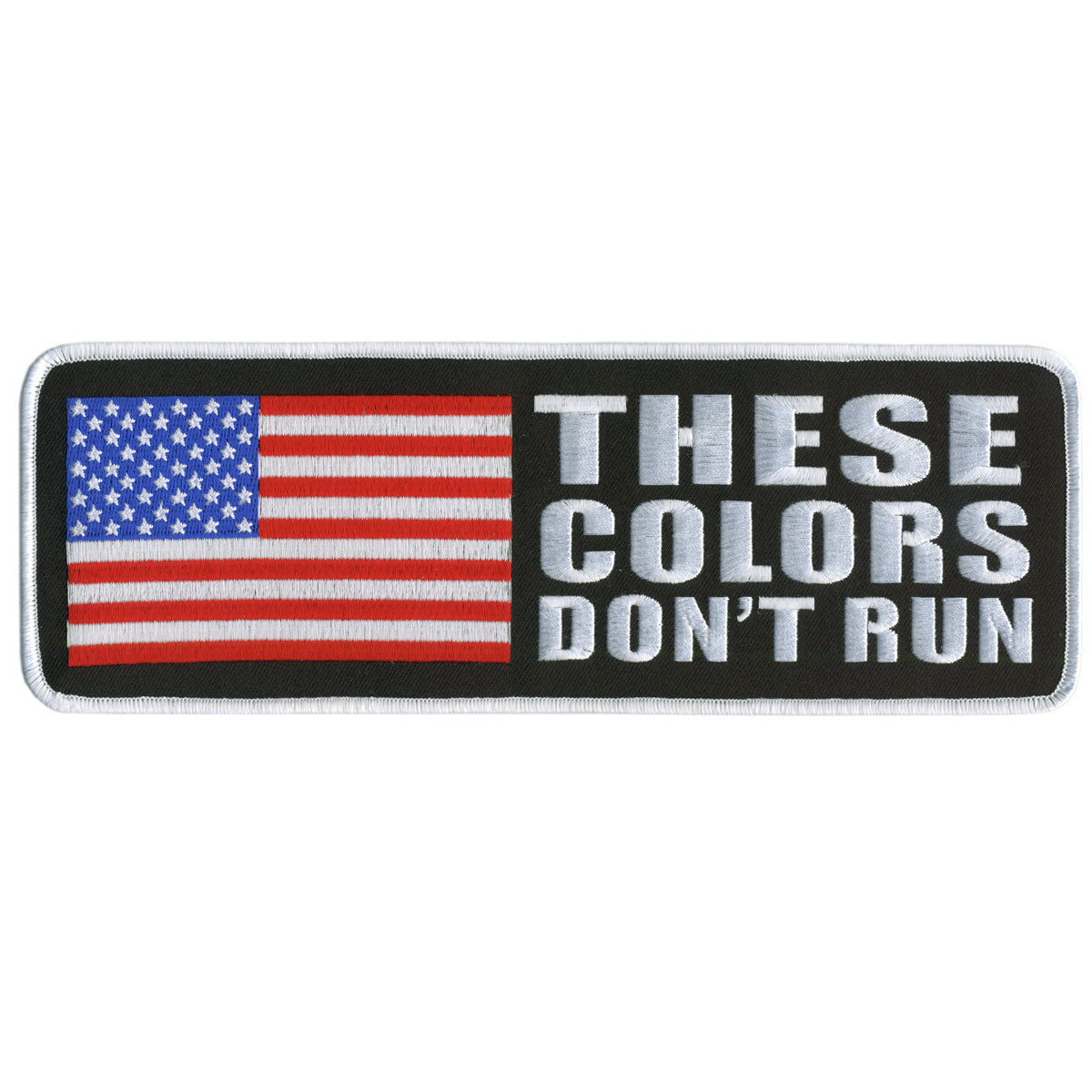 Hot Leathers These Colors Dont Run Hook and Loop 4" x 2" Patch