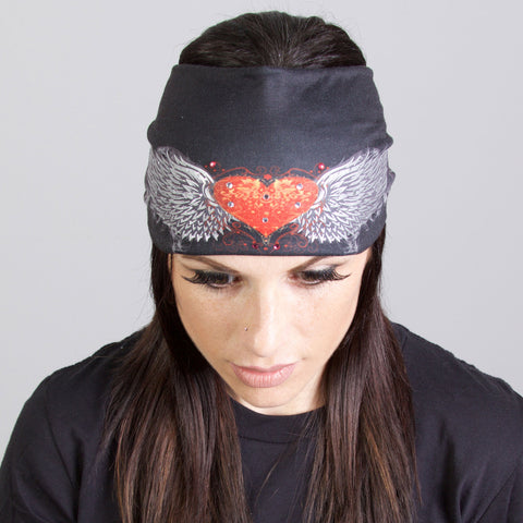 Hot Leathers  Tribal Heart Wings EZ Band