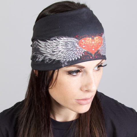 Hot Leathers  Tribal Heart Wings EZ Band