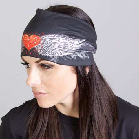 Hot Leathers  Tribal Heart Wings EZ Band