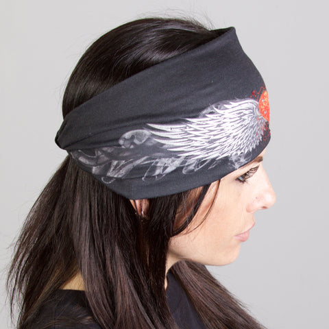 Hot Leathers  Tribal Heart Wings EZ Band