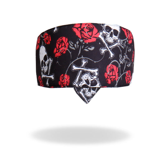 Hot Leathers Sublimation Skull Roses Road Wrap