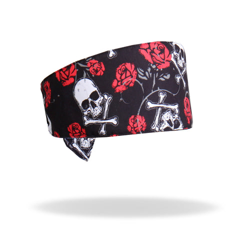 Hot Leathers Sublimation Skull Roses Road Wrap