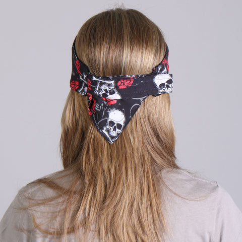 Hot Leathers Sublimation Skull Roses Road Wrap