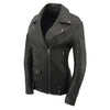 Milwaukee Leather SFL2875 Women's Black Premium New Zealand Lambskin Motorcycle Style Leather Jacket