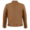 Milwaukee Leather SFM1835 Men's ‘Café Racer’ Saddle Leather Jacket with Snap Button Collar - Milwaukee Leather Mens Leather Jackets
