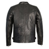 Milwaukee Leather SFM1840 Men's 'Quilted' Black Leather Jacket with Snap Button Collar - Milwaukee Leather Mens Leather Jackets