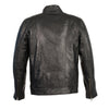 Milwaukee Leather SFM1860 Men's Black Motorcycle Fashion Leather Jacket with Front Zipper Closure