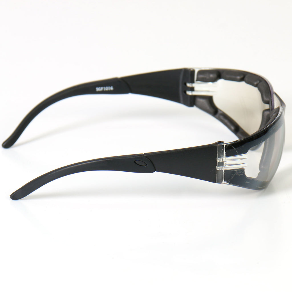 Hot Leathers Rider Plus Sunglasses w/Clear Mirror Lenses