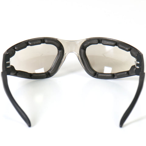Hot Leathers Rider Plus Sunglasses w/Clear Mirror Lenses