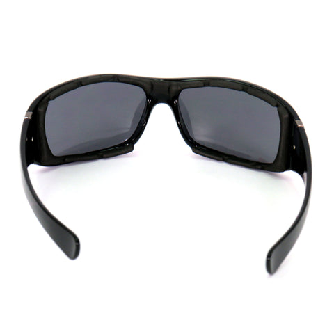 Hot Leathers Jayhawk Foam Padded Sunglasses with Smoke Lenses