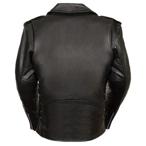 Milwaukee Leather SH1011TALL Black Classic Brando Motorcycle Jacket fo ...