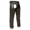 Milwaukee Leather SH1123 Men's Black Leather Gun Holster Chap with Thigh Pockets - Milwaukee Leather Mens Leather Chaps