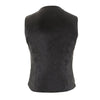 Milwaukee Leather SH1216 Ladies Black Leather Vest with Front Laces and Dual Gun Pockets - Milwaukee Leather Womens Leather Vests