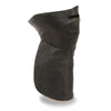 Milwaukee Leather SH167 Unisex Premium Leather Face and Neck Warmer with Adjustable Straps