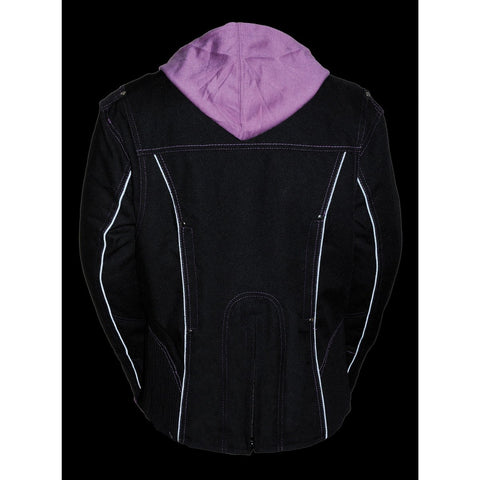 Milwaukee Performance MPL1967 Ladies 3/4 Textile Jacket with Reflective Tribal Detail and Hoodie