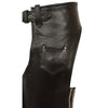 Milwaukee Leather SH2013 Kids Unisex Black Classic Leather Chaps - Milwaukee Leather Kids Leather Chaps