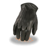 Milwaukee Leather SH234 Men's Black Welted Thermal Lined Leather Gloves