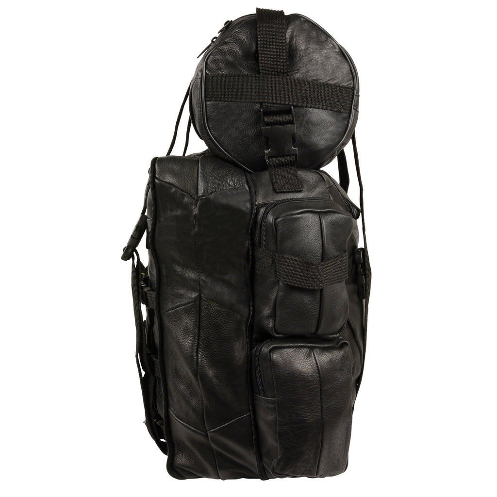 Milwaukee Leather SH537 Large Leather Deluxe Sissy Bar Pack (20X16X6)