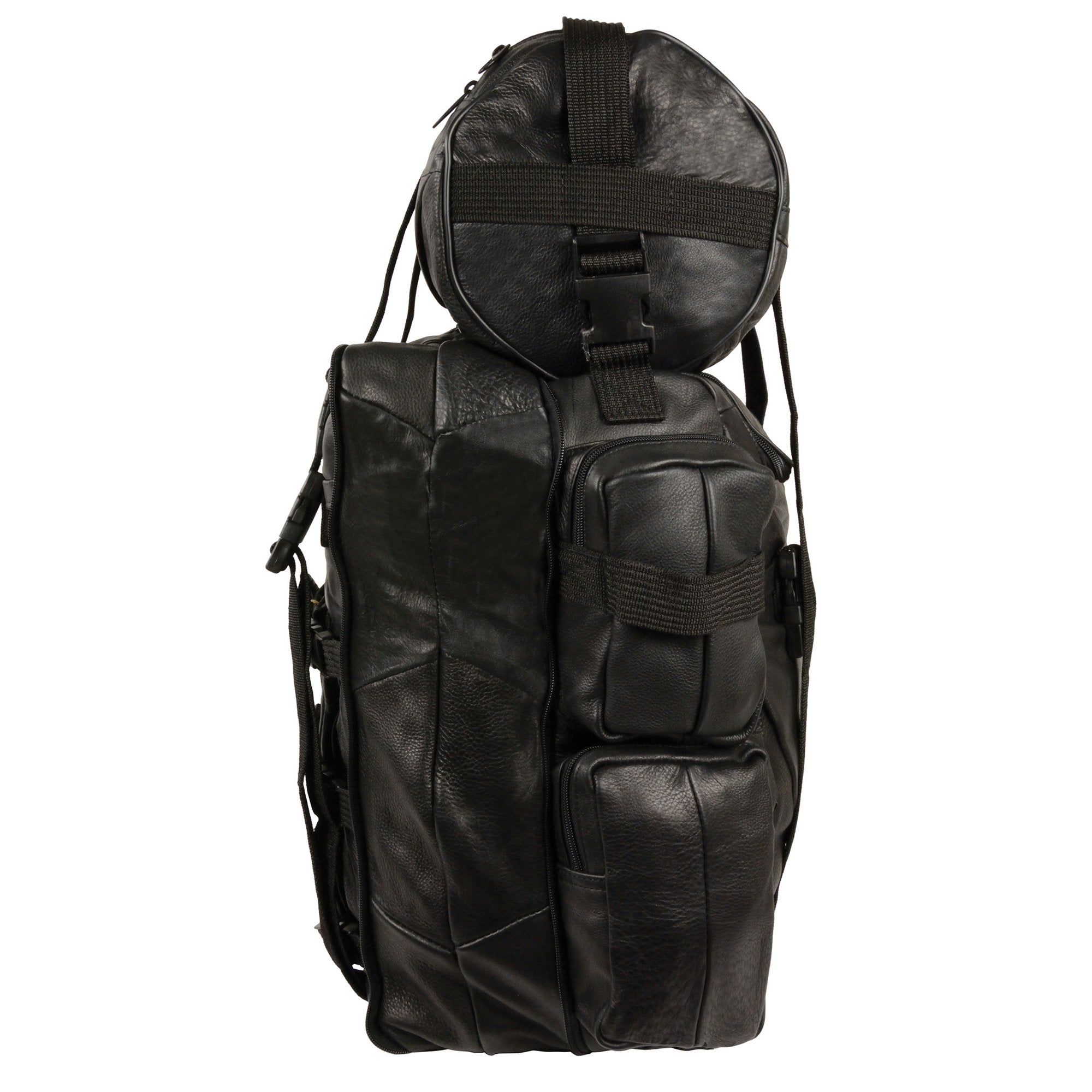Milwaukee Leather SH537 Large Leather Deluxe Sissy Bar Pack (20X16X6)
