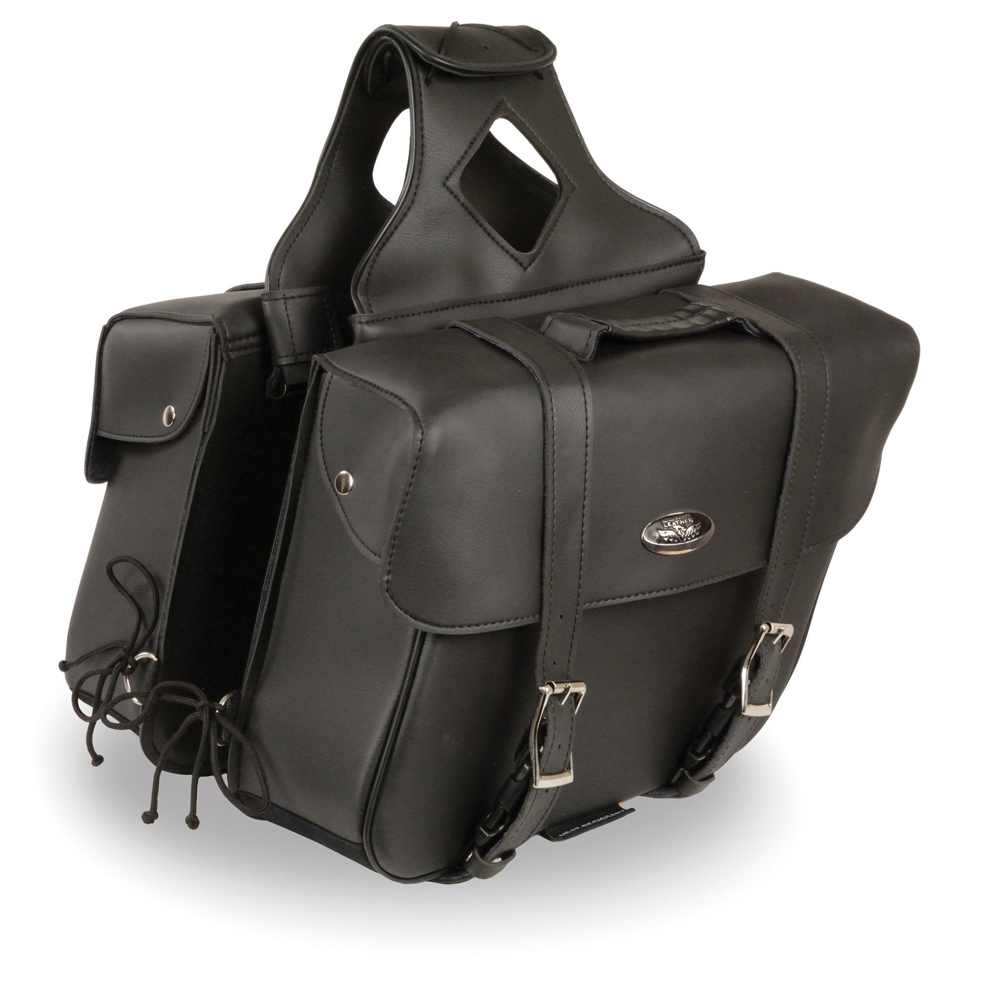 Milwaukee Performance SH580ZB Black Large Zip Off PVC Slanted Throw Over Saddlebags