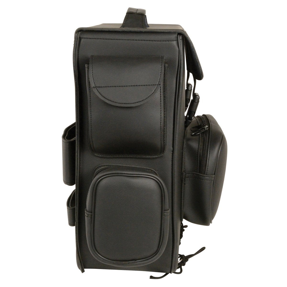 Milwaukee Performance SH584 Black Large PVC Sissy Bar Bag with 5 Bonus Pockets