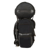 Milwaukee Leather SH602BAG Black Medium Size Textile and PVC 2-Piece Touring Sissy Bar Bag