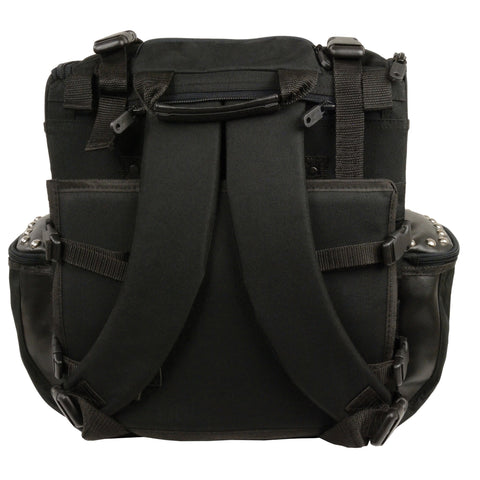 Milwaukee Performance SH602S Black Textile Medium Two Piece Studded Touring Sissy Bar Bag