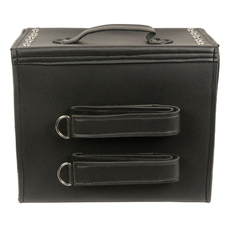 Milwaukee Leather SH618S Black Medium Studded PVC Sissy Bar Carry Bag