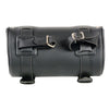 Milwaukee Leather SH62602 Black Small PVC Double Strap with Rivet’s and Concho Windshield-Tool Bag
