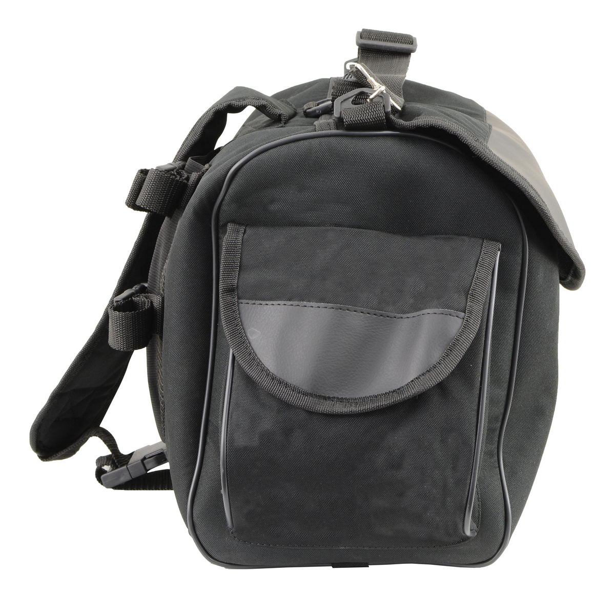 Milwaukee Leather SH630 Black Medium Textile Sissy Bar Duffle Bag