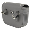 Milwaukee Leather SH633 Black PVC Extra Large 'Studded' Windshield Bag with Turn Lock