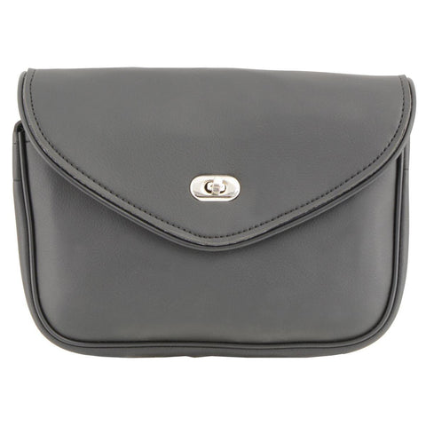 Milwaukee Leather SH63301 Black PVC Extra Large Windshield Bag with Turn Lock