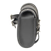 Milwaukee Leather SH63601 Black PVC Taller Double Buckle Studded Tool Bag