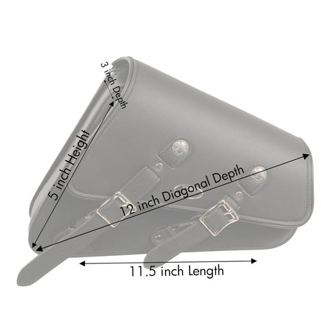 Milwaukee Performance SH639 Black Right Side Heavily Slanted PVC Swing Arm Bag with Buffalo Snaps