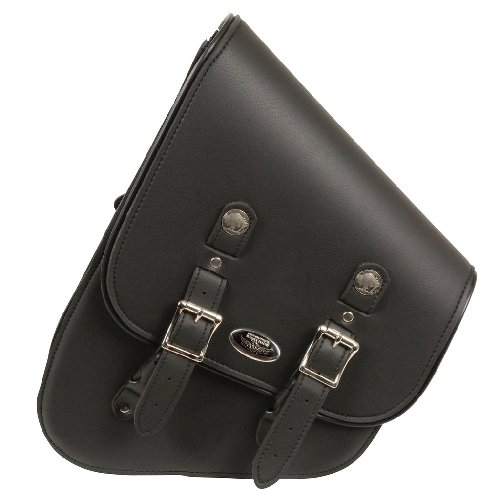 Milwaukee Performance SH640R Black Right Side Tall Slanted PVC Swing Arm Bag with Buffalo Snaps