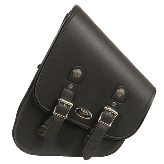 Milwaukee Performance SH640R Black Right Side Tall Slanted PVC Swing Arm Bag with Buffalo Snaps