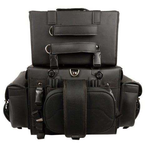 Milwaukee Performance SH650 Black PVC Large Four Piece Studded Touring Pack with Barrel Bag