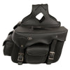Milwaukee Performance SH666ZB Black Double Front Pocket Throw Over Saddle Bag with Reflective Piping