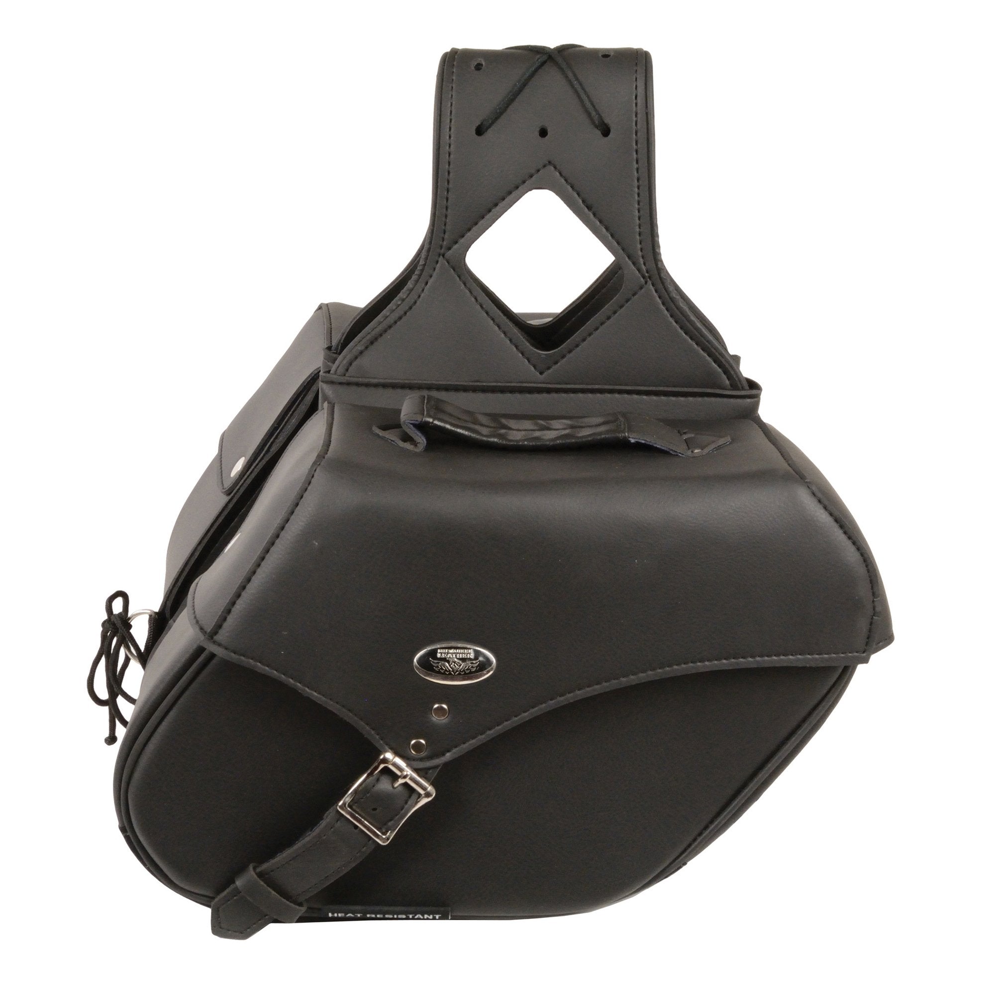 Milwaukee Performance SH66801ZB Medium Zip-Off Single Strap PVC Throw Over Saddle Bag (12X9X6X17.5)