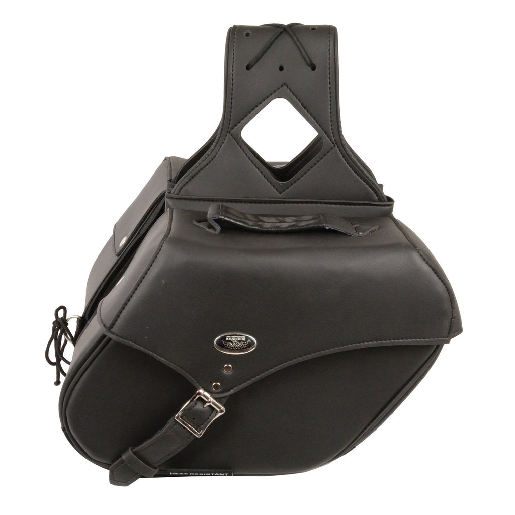 Milwaukee Performance SH66801ZB Medium Zip-Off Single Strap PVC Throw Over Saddle Bag (12X9X6X17.5)