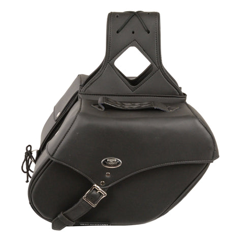 Milwaukee Performance SH66801ZB Medium Zip-Off Single Strap PVC Throw Over Saddle Bag (12X9X6X17.5)