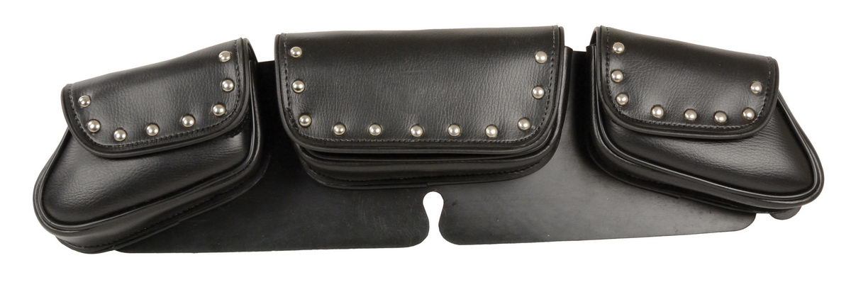 Milwaukee Performance SH67105 Black Triple Pocket Studded PVC Travel Windshield Bag