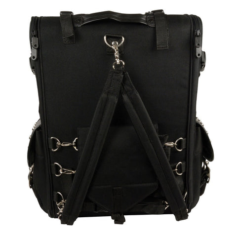 Milwaukee Performance SH673 Black Textile  Extra Large Two Piece Studded Touring Pack