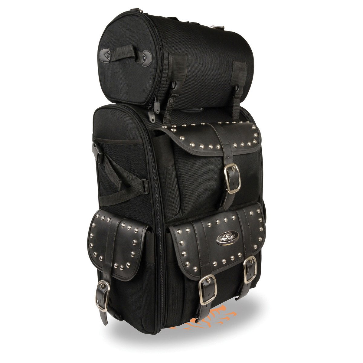 Milwaukee Performance SH673 Black Textile  Extra Large Two Piece Studded Touring Pack