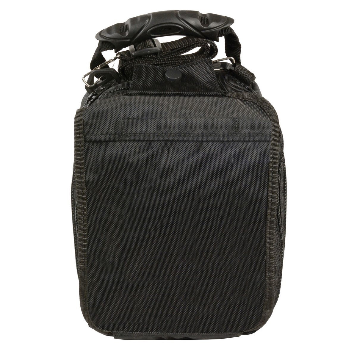 Milwaukee Leather SH675 Black Medium Textile Magnetic Tank Bag with Double Access Zippers