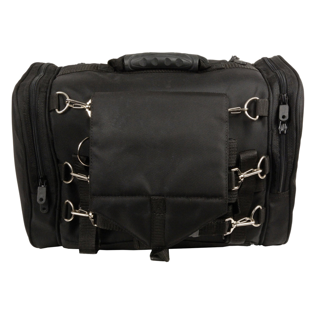 Milwaukee Performance SH684 Black Medium Textile Sissy Bar Bag with Reflective Piping